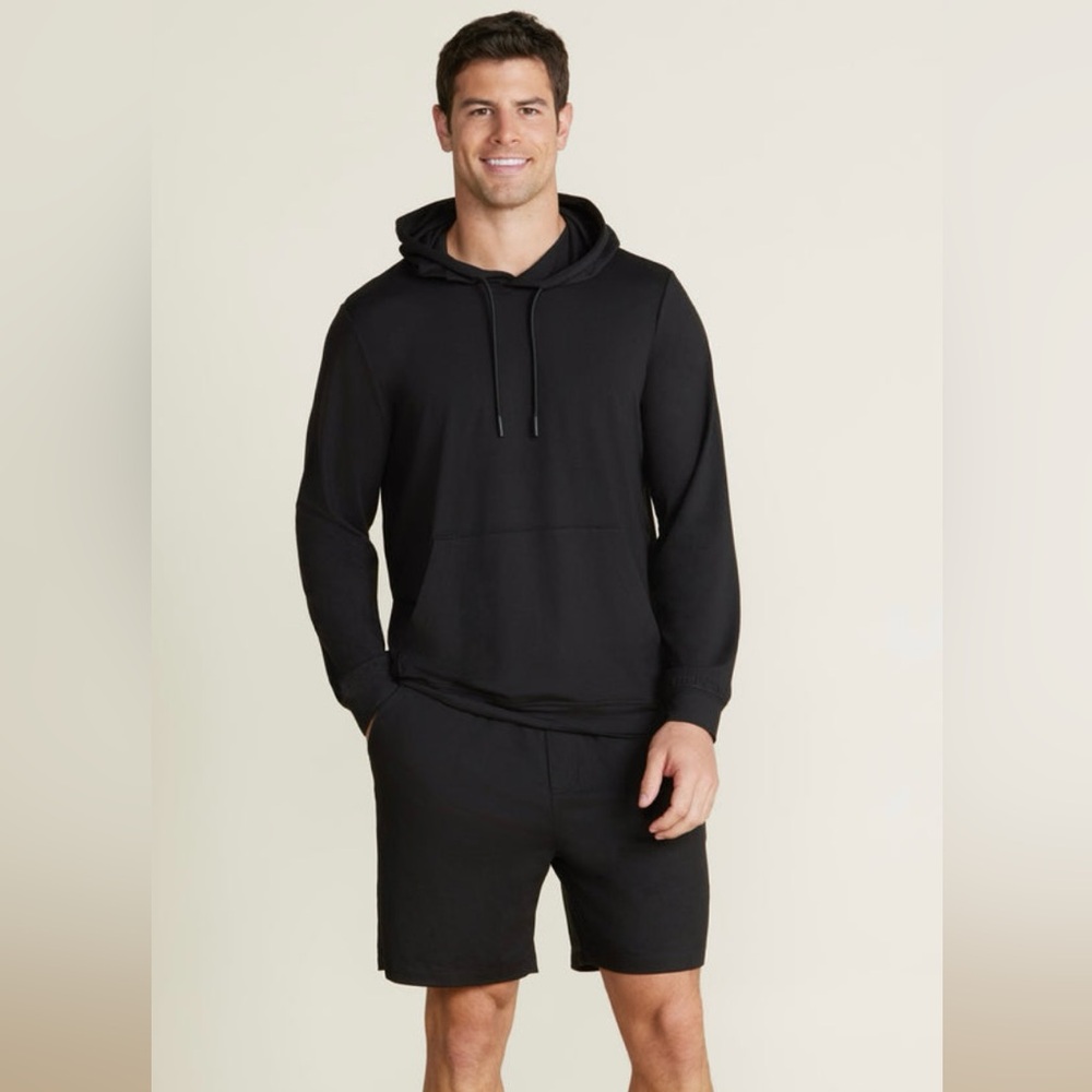 NWT Barefoot Dreams Malibu Collection Butterchic Hoodie, Black, XL, Lux Feel - Picture 9 of 9